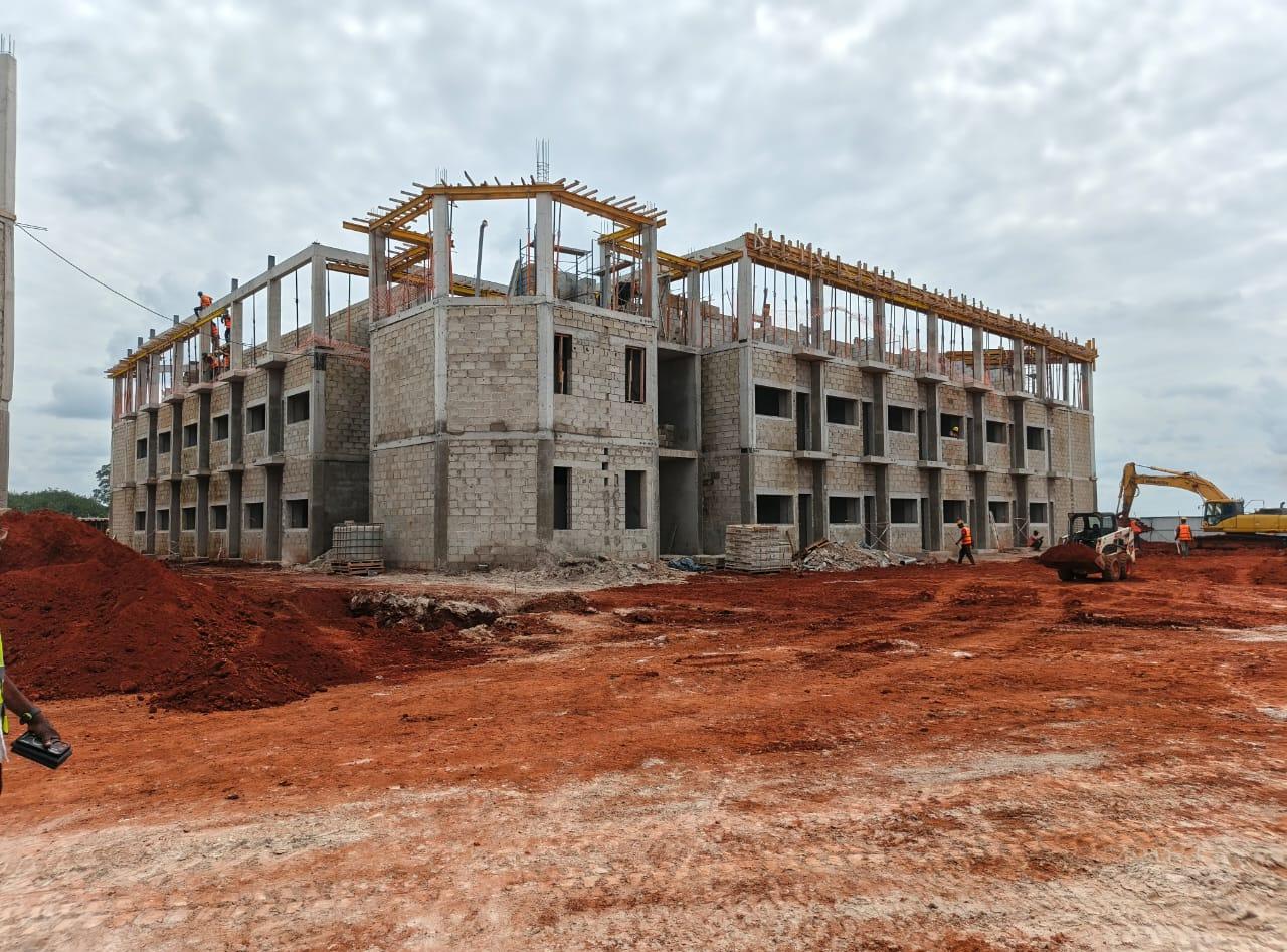 Chantier de construction illustrant les activités de Groupe ICM Constructions